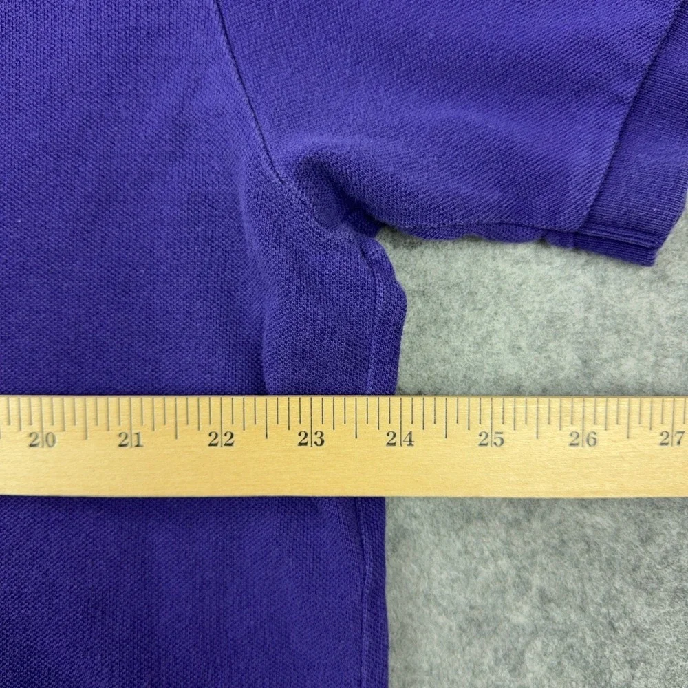 Polo Ralph Lauren Shirt Mens XL Purple Classic Fit Pique Cotton Polo 90s